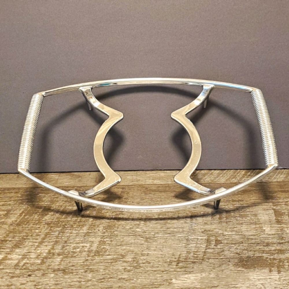 Corningware Serving Cradle for Casserole Dishes Polished Chrome Vintage